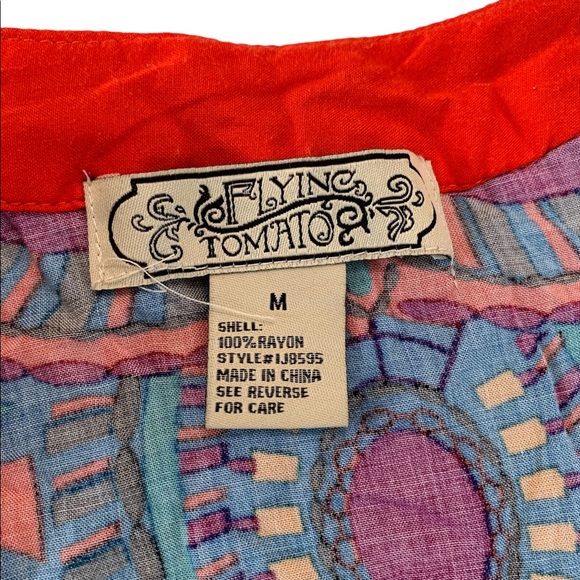 Flying Tomato Boho Short Kimono Top Size Medium - Picture 6 of 17